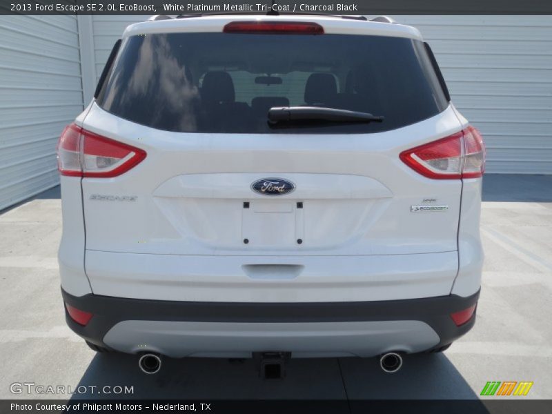 White Platinum Metallic Tri-Coat / Charcoal Black 2013 Ford Escape SE 2.0L EcoBoost