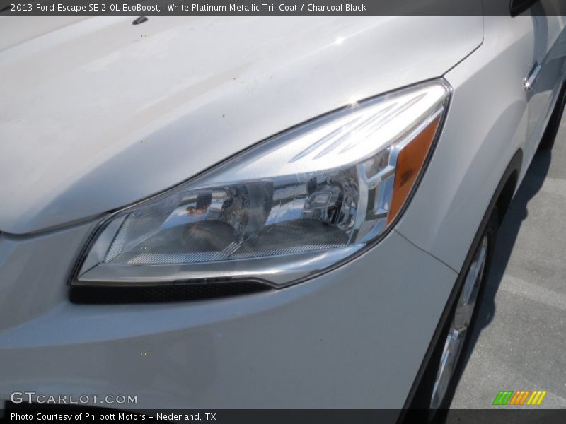 White Platinum Metallic Tri-Coat / Charcoal Black 2013 Ford Escape SE 2.0L EcoBoost