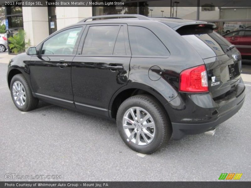 Tuxedo Black Metallic / Medium Light Stone 2013 Ford Edge SEL