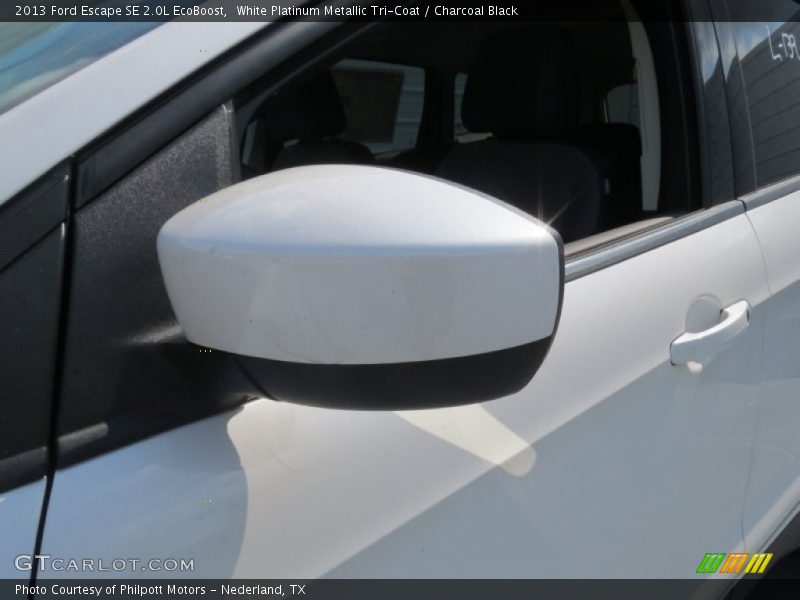 White Platinum Metallic Tri-Coat / Charcoal Black 2013 Ford Escape SE 2.0L EcoBoost