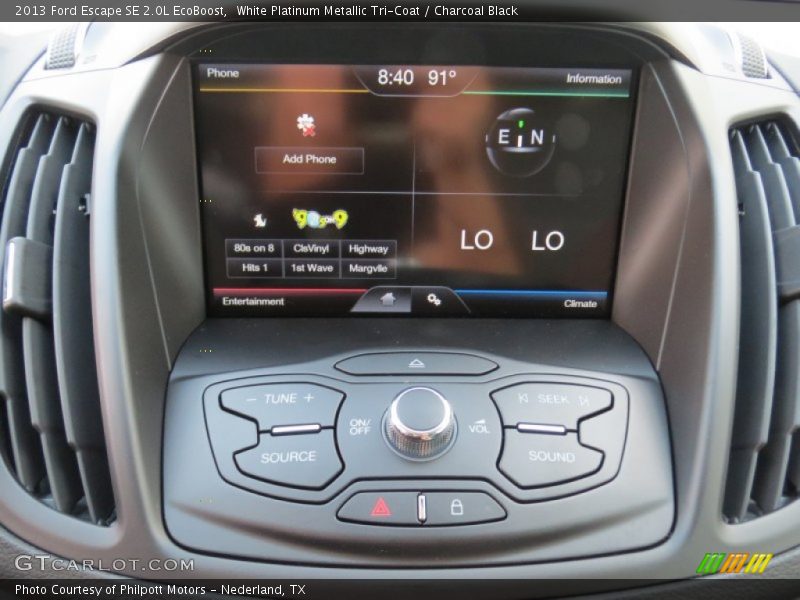 Controls of 2013 Escape SE 2.0L EcoBoost