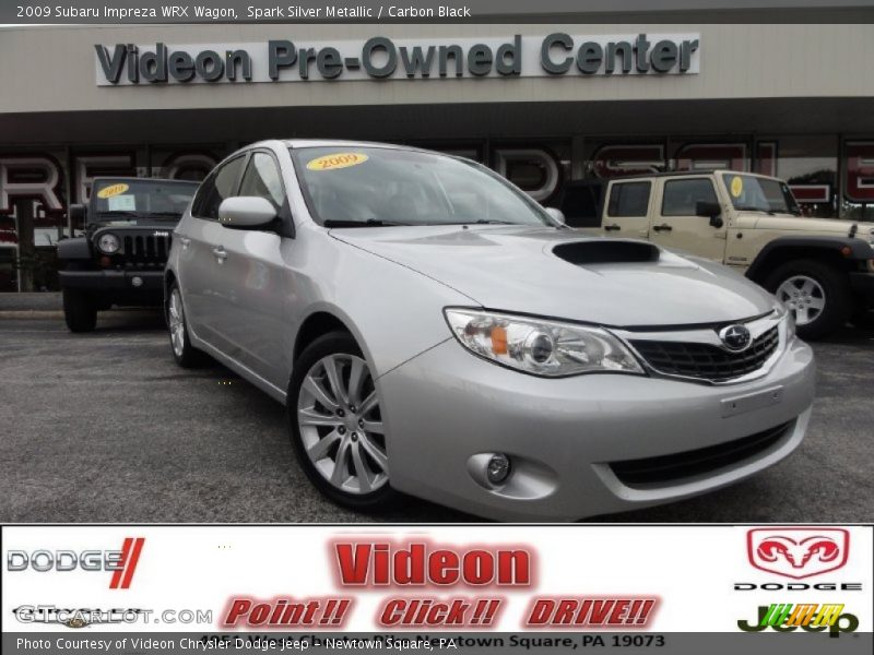 Spark Silver Metallic / Carbon Black 2009 Subaru Impreza WRX Wagon
