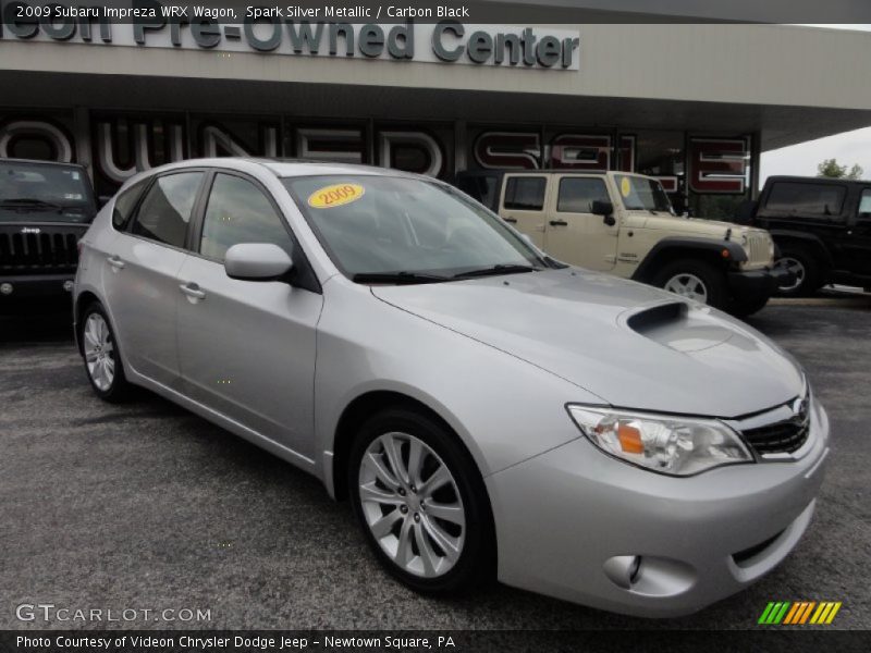 Spark Silver Metallic / Carbon Black 2009 Subaru Impreza WRX Wagon