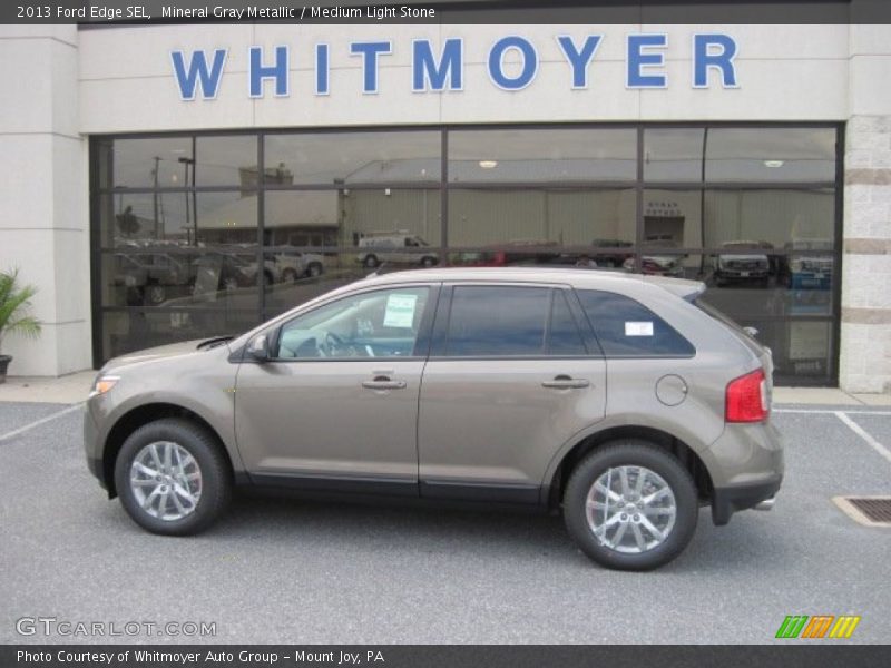 Mineral Gray Metallic / Medium Light Stone 2013 Ford Edge SEL