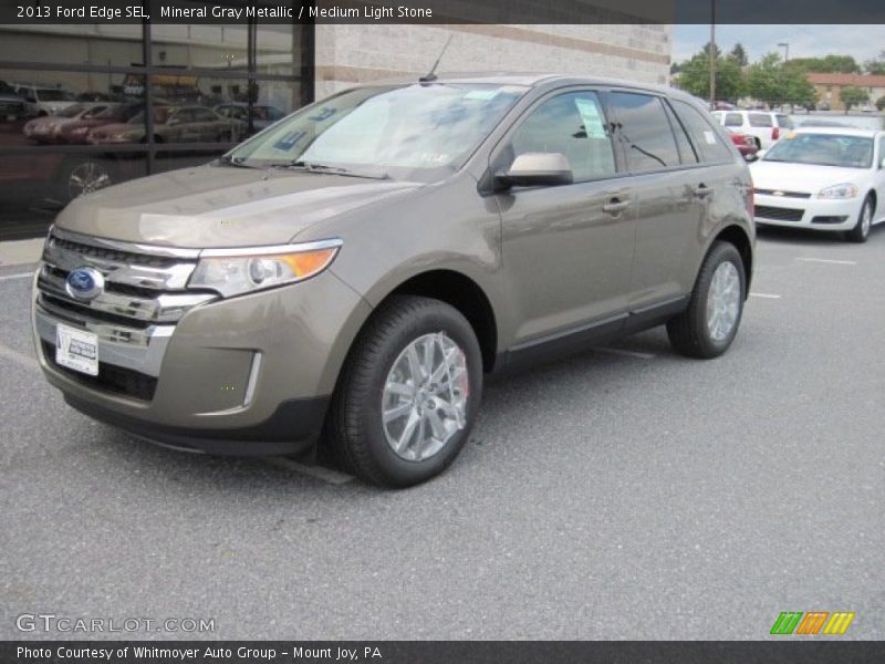 Mineral Gray Metallic / Medium Light Stone 2013 Ford Edge SEL