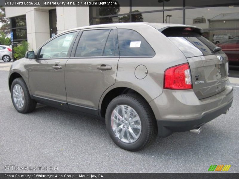 Mineral Gray Metallic / Medium Light Stone 2013 Ford Edge SEL