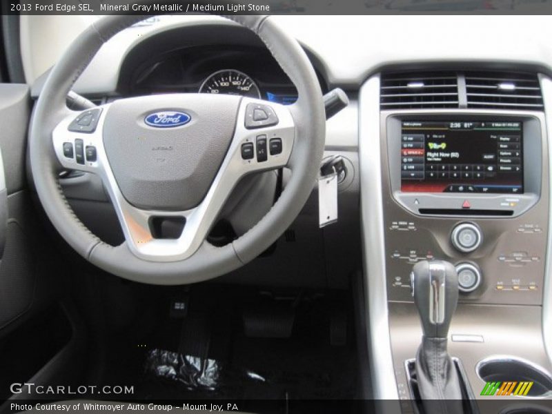 Mineral Gray Metallic / Medium Light Stone 2013 Ford Edge SEL