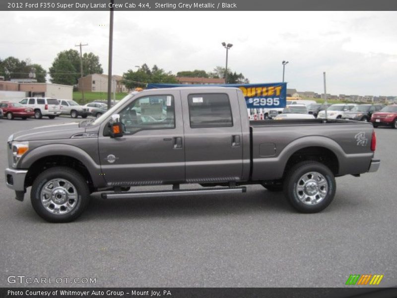 Sterling Grey Metallic / Black 2012 Ford F350 Super Duty Lariat Crew Cab 4x4