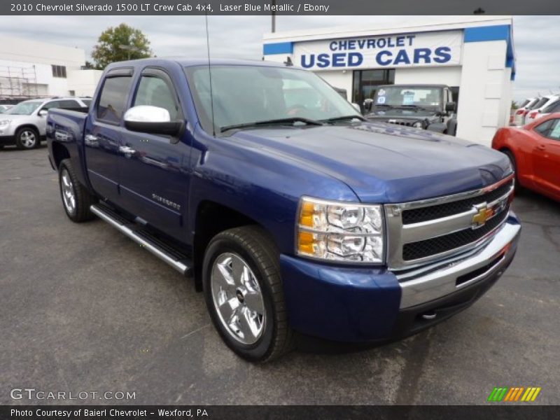Laser Blue Metallic / Ebony 2010 Chevrolet Silverado 1500 LT Crew Cab 4x4