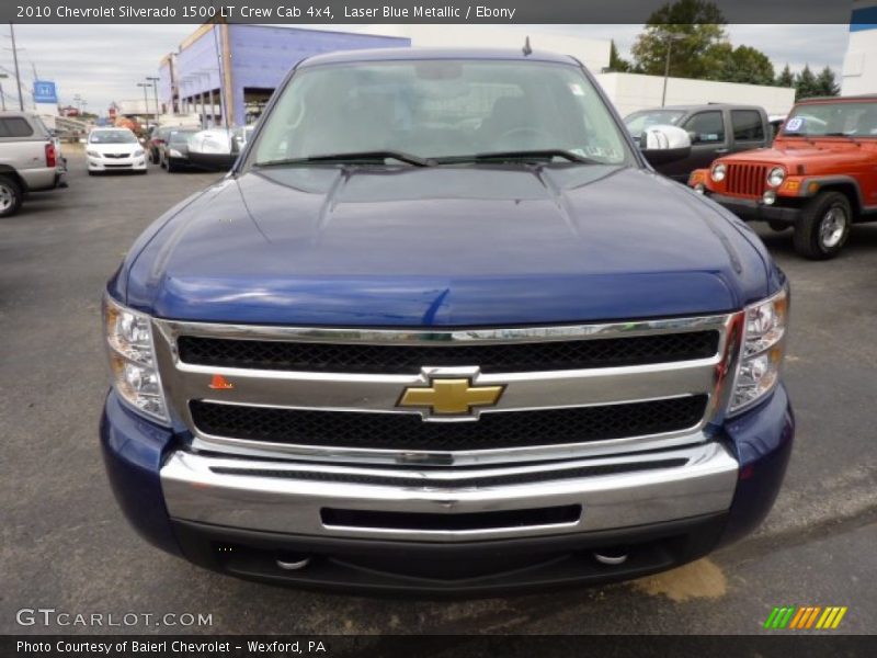 Laser Blue Metallic / Ebony 2010 Chevrolet Silverado 1500 LT Crew Cab 4x4