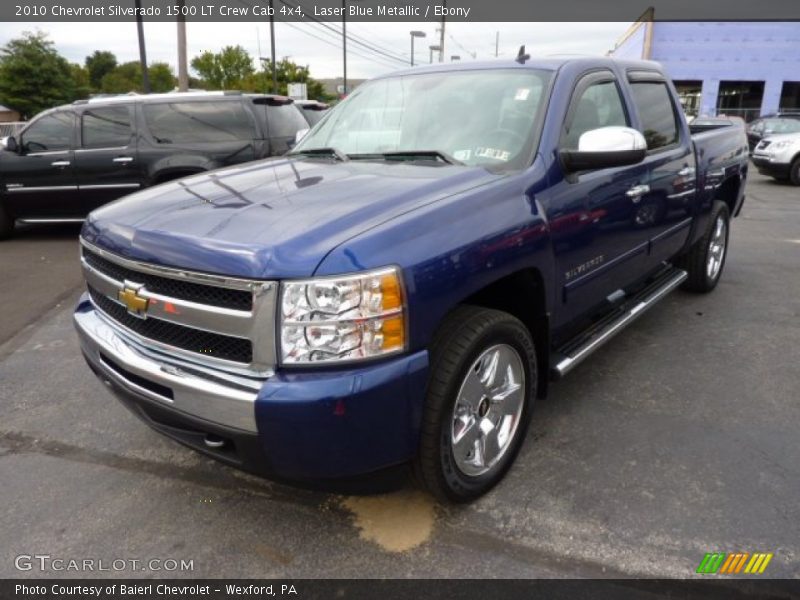 Laser Blue Metallic / Ebony 2010 Chevrolet Silverado 1500 LT Crew Cab 4x4
