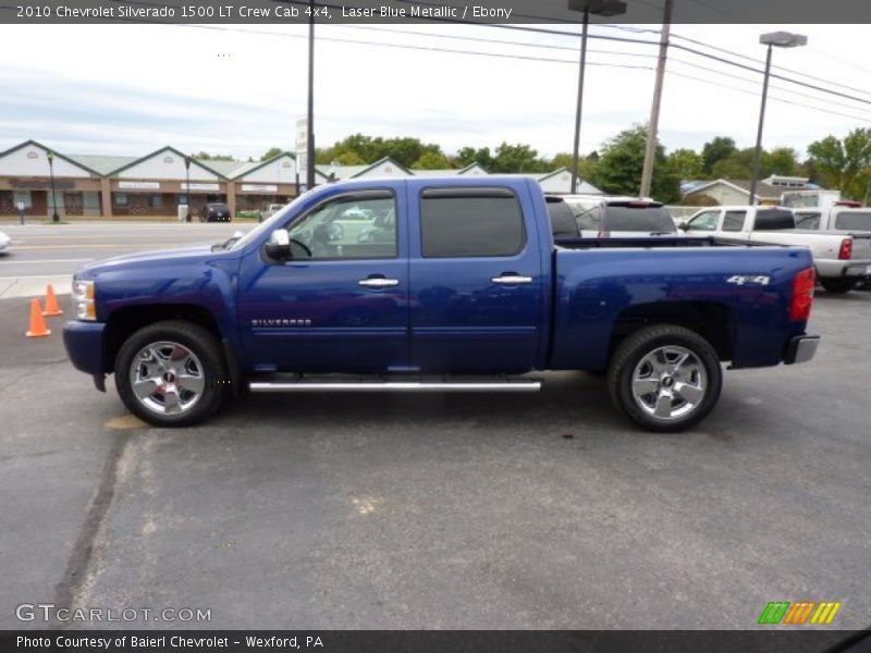 Laser Blue Metallic / Ebony 2010 Chevrolet Silverado 1500 LT Crew Cab 4x4