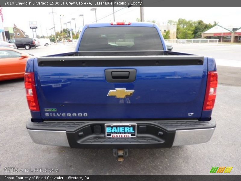 Laser Blue Metallic / Ebony 2010 Chevrolet Silverado 1500 LT Crew Cab 4x4