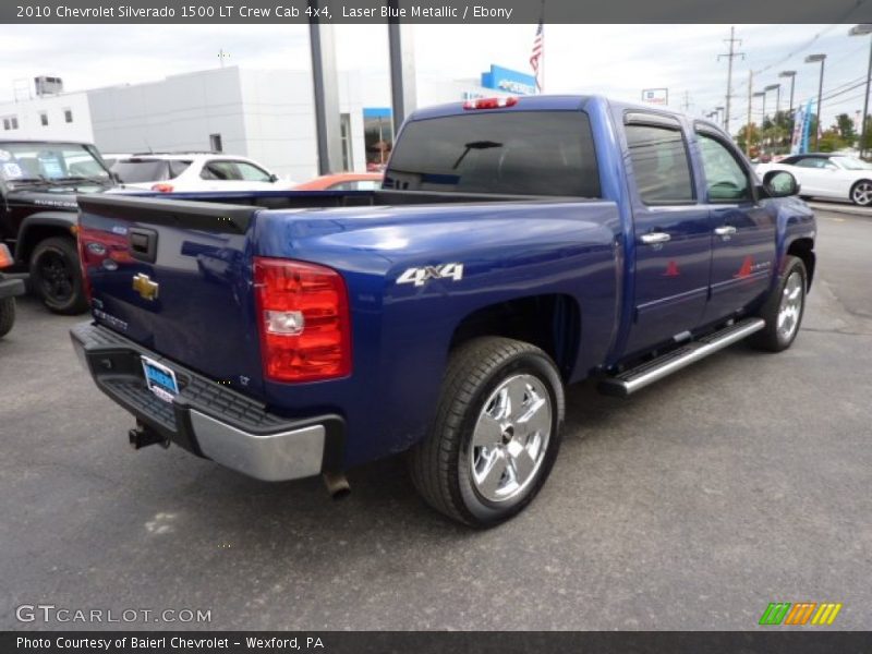 Laser Blue Metallic / Ebony 2010 Chevrolet Silverado 1500 LT Crew Cab 4x4
