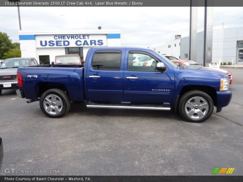 Laser Blue Metallic / Ebony 2010 Chevrolet Silverado 1500 LT Crew Cab 4x4