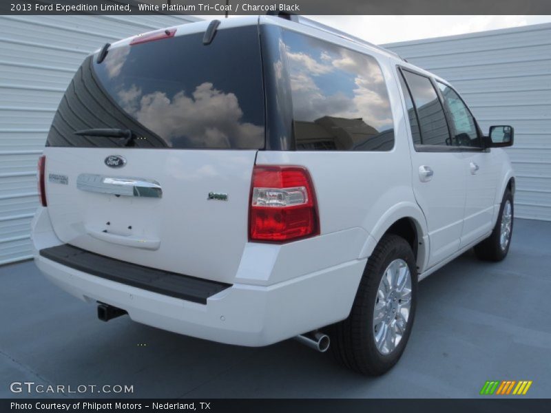 White Platinum Tri-Coat / Charcoal Black 2013 Ford Expedition Limited