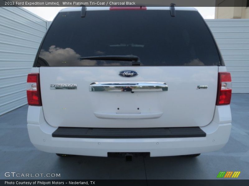White Platinum Tri-Coat / Charcoal Black 2013 Ford Expedition Limited