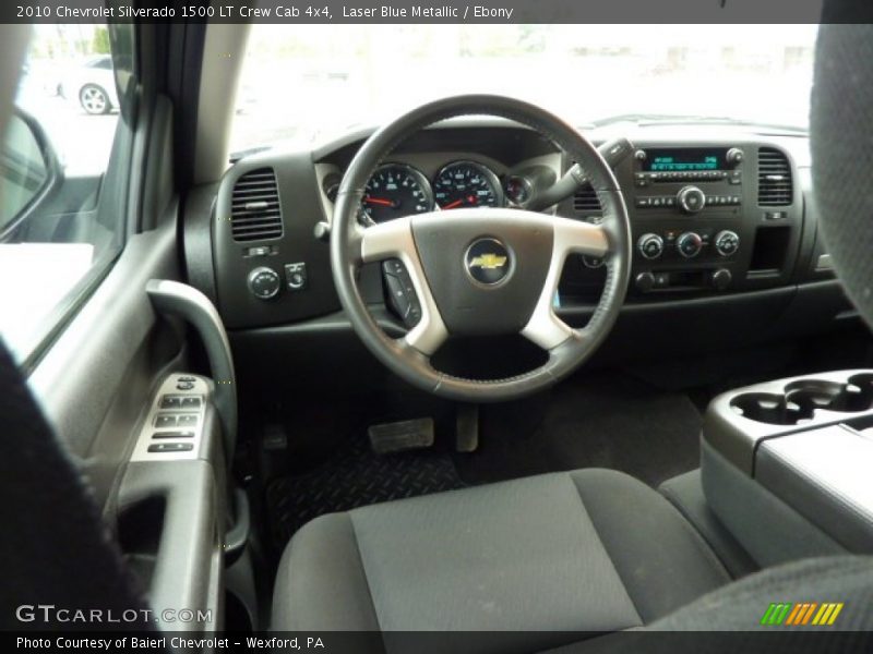 Laser Blue Metallic / Ebony 2010 Chevrolet Silverado 1500 LT Crew Cab 4x4