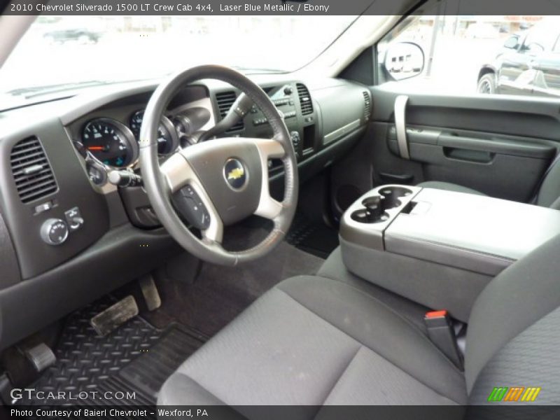 Laser Blue Metallic / Ebony 2010 Chevrolet Silverado 1500 LT Crew Cab 4x4