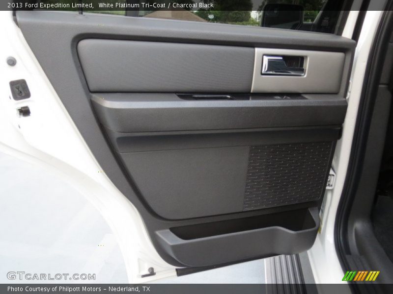 White Platinum Tri-Coat / Charcoal Black 2013 Ford Expedition Limited