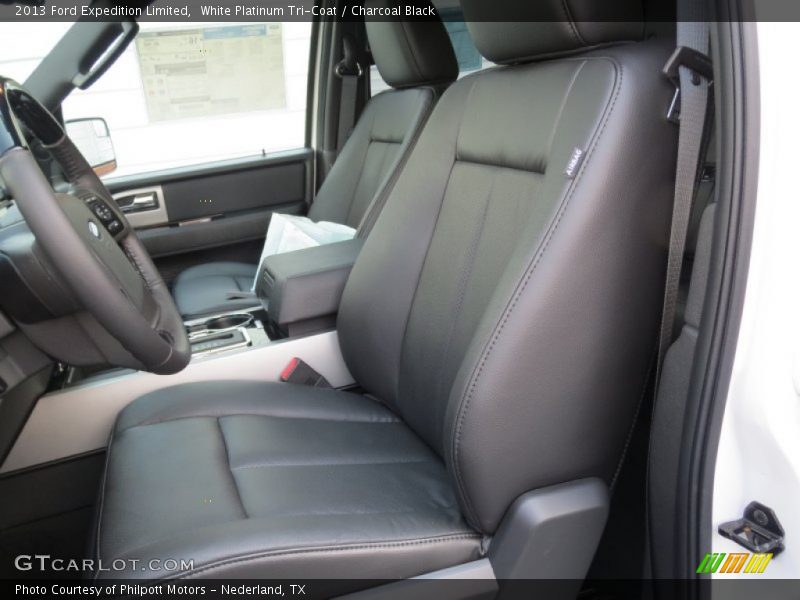 White Platinum Tri-Coat / Charcoal Black 2013 Ford Expedition Limited
