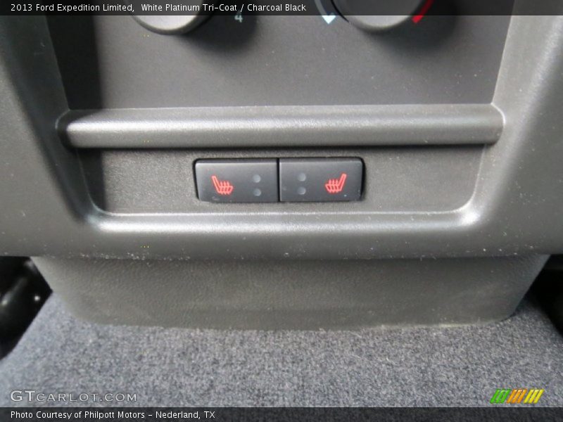 White Platinum Tri-Coat / Charcoal Black 2013 Ford Expedition Limited