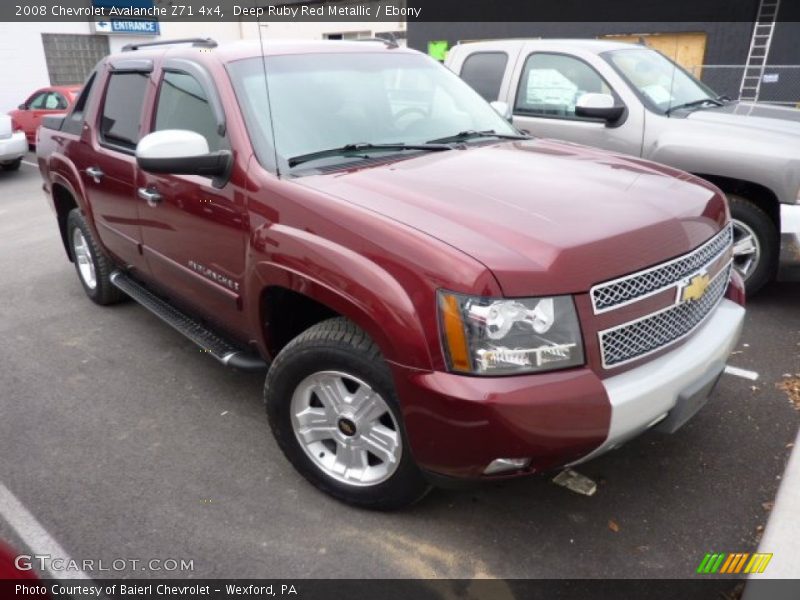 Deep Ruby Red Metallic / Ebony 2008 Chevrolet Avalanche Z71 4x4