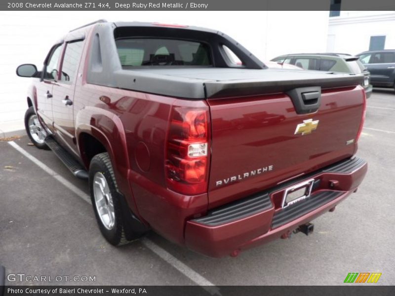 Deep Ruby Red Metallic / Ebony 2008 Chevrolet Avalanche Z71 4x4