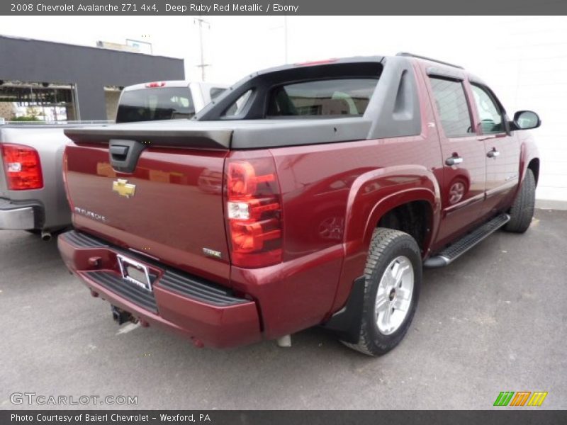 Deep Ruby Red Metallic / Ebony 2008 Chevrolet Avalanche Z71 4x4