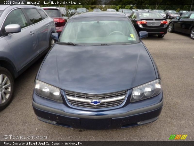 Navy Blue Metallic / Neutral 2001 Chevrolet Impala LS