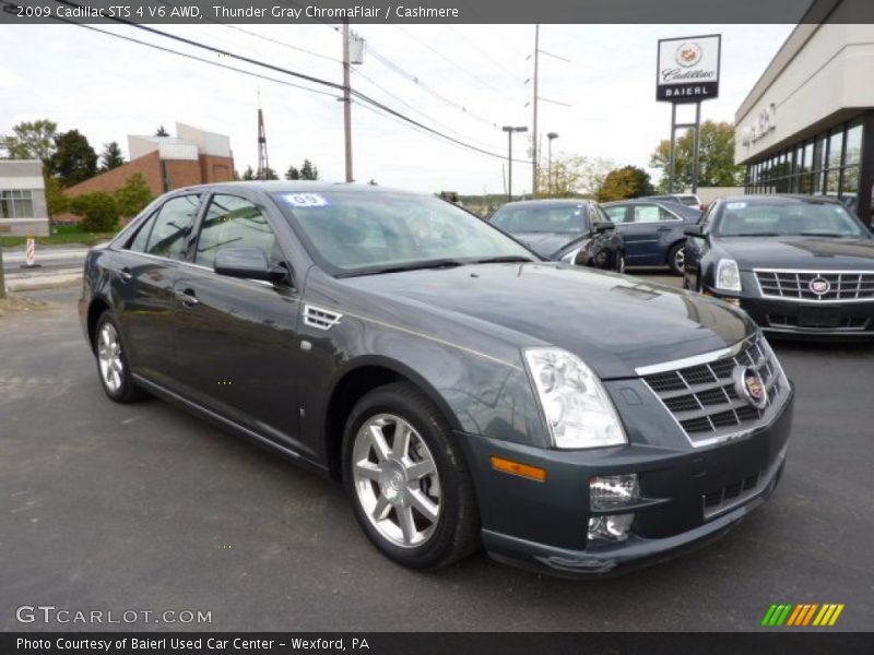 Thunder Gray ChromaFlair / Cashmere 2009 Cadillac STS 4 V6 AWD