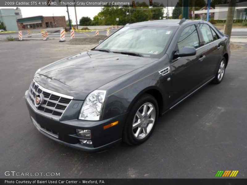 Thunder Gray ChromaFlair / Cashmere 2009 Cadillac STS 4 V6 AWD