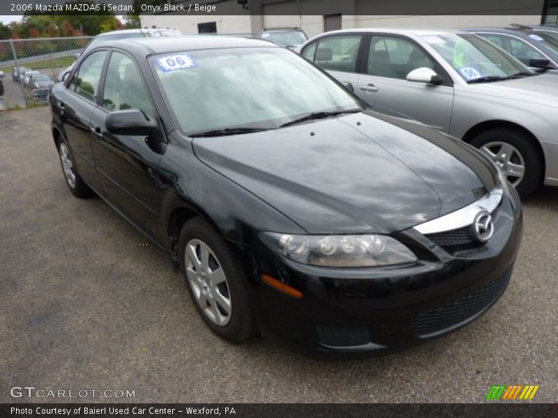 Onyx Black / Beige 2006 Mazda MAZDA6 i Sedan