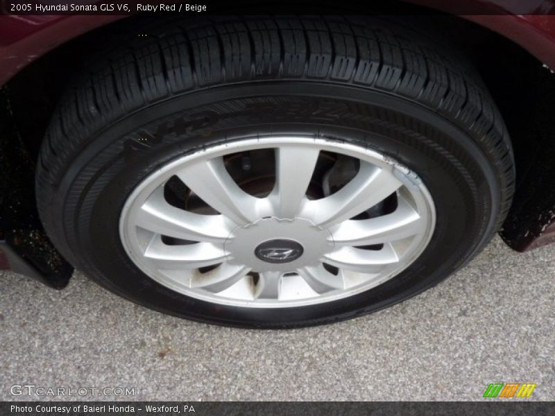 Ruby Red / Beige 2005 Hyundai Sonata GLS V6