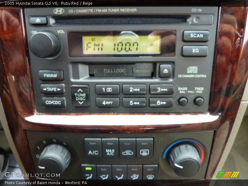Audio System of 2005 Sonata GLS V6
