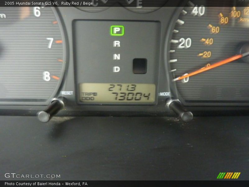 Ruby Red / Beige 2005 Hyundai Sonata GLS V6