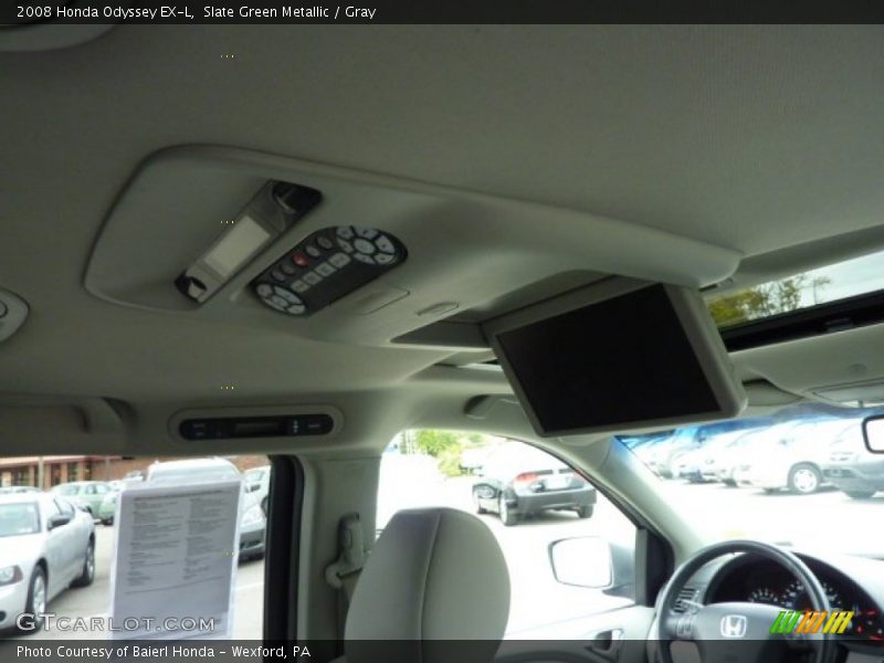 Slate Green Metallic / Gray 2008 Honda Odyssey EX-L