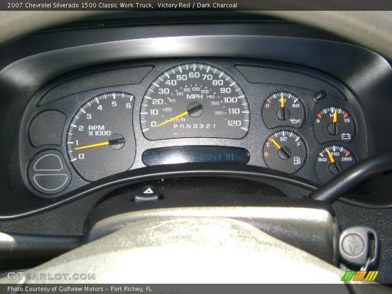 Victory Red / Dark Charcoal 2007 Chevrolet Silverado 1500 Classic Work Truck