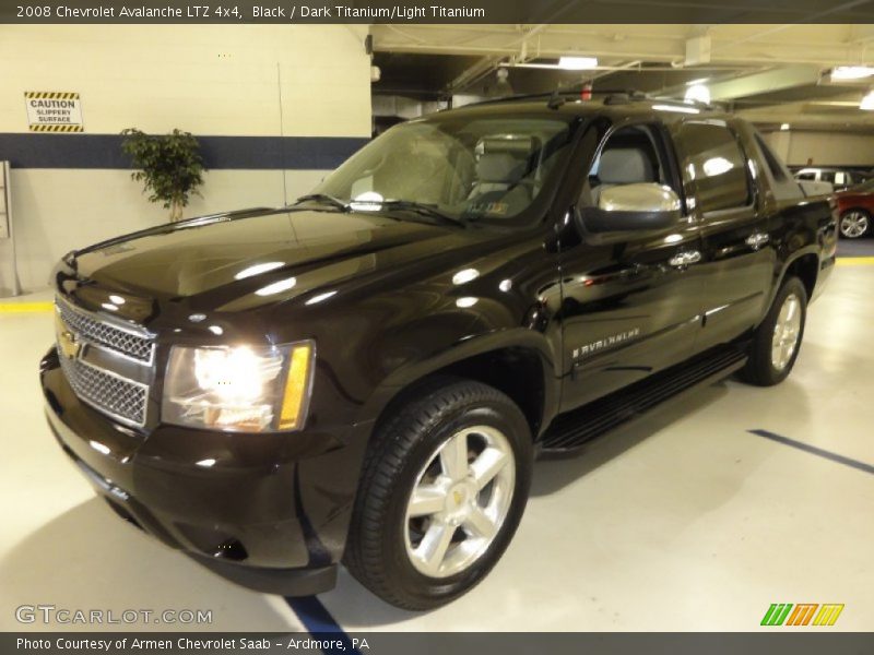 Black / Dark Titanium/Light Titanium 2008 Chevrolet Avalanche LTZ 4x4