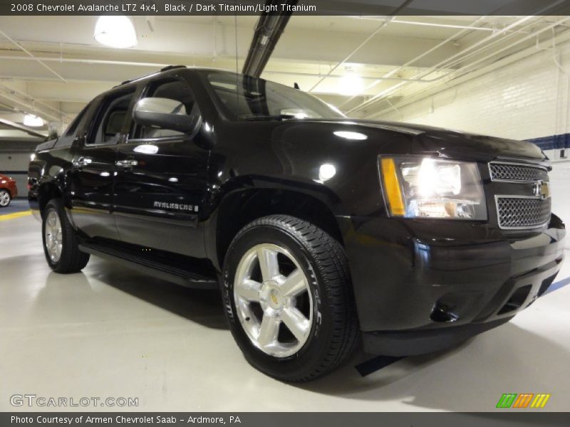 Black / Dark Titanium/Light Titanium 2008 Chevrolet Avalanche LTZ 4x4