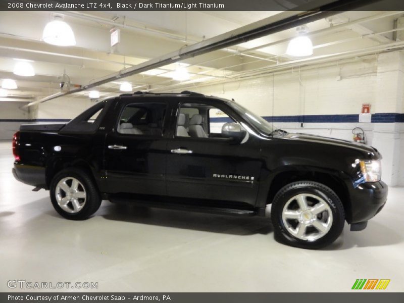 Black / Dark Titanium/Light Titanium 2008 Chevrolet Avalanche LTZ 4x4