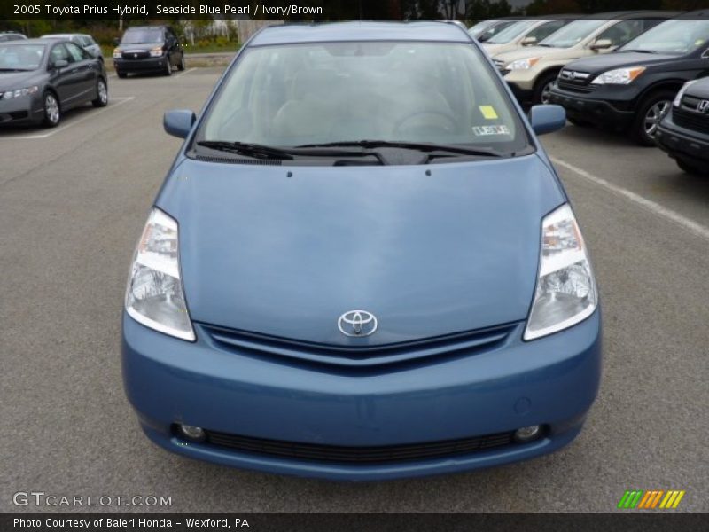 Seaside Blue Pearl / Ivory/Brown 2005 Toyota Prius Hybrid