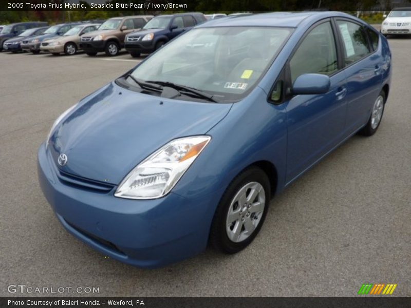 Seaside Blue Pearl / Ivory/Brown 2005 Toyota Prius Hybrid