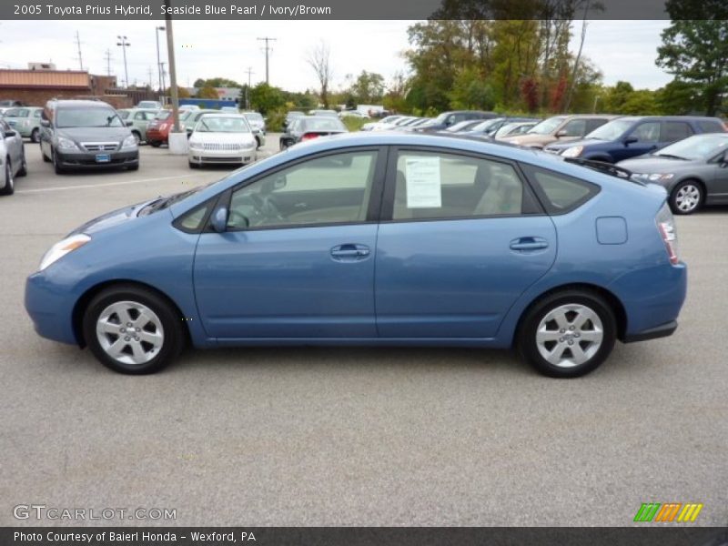 Seaside Blue Pearl / Ivory/Brown 2005 Toyota Prius Hybrid