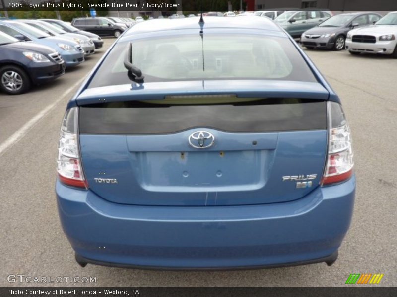 Seaside Blue Pearl / Ivory/Brown 2005 Toyota Prius Hybrid