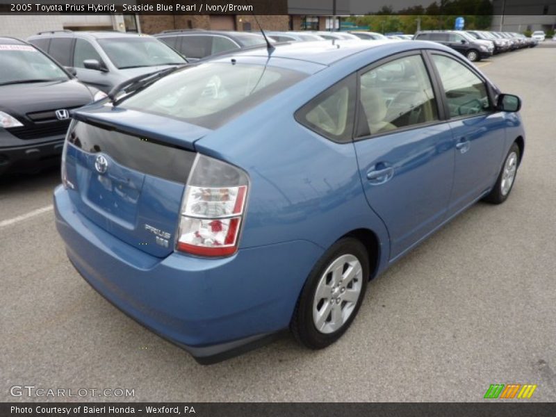 Seaside Blue Pearl / Ivory/Brown 2005 Toyota Prius Hybrid
