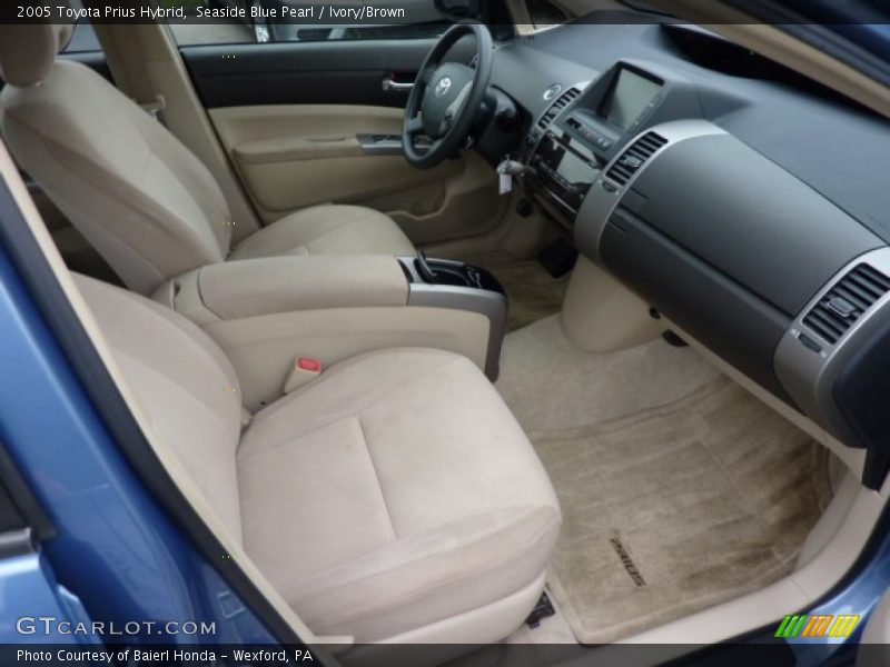 Seaside Blue Pearl / Ivory/Brown 2005 Toyota Prius Hybrid