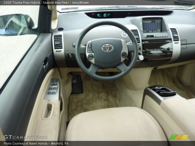 Seaside Blue Pearl / Ivory/Brown 2005 Toyota Prius Hybrid