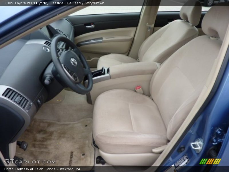 Seaside Blue Pearl / Ivory/Brown 2005 Toyota Prius Hybrid