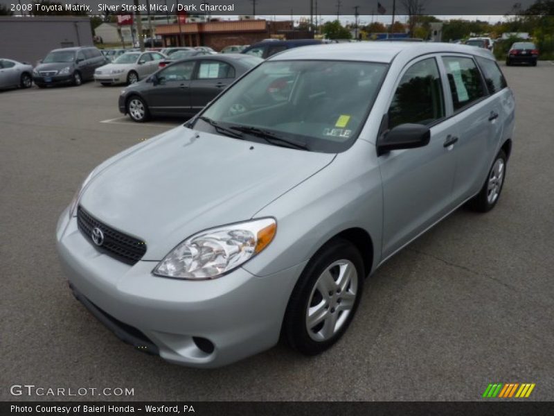 Silver Streak Mica / Dark Charcoal 2008 Toyota Matrix